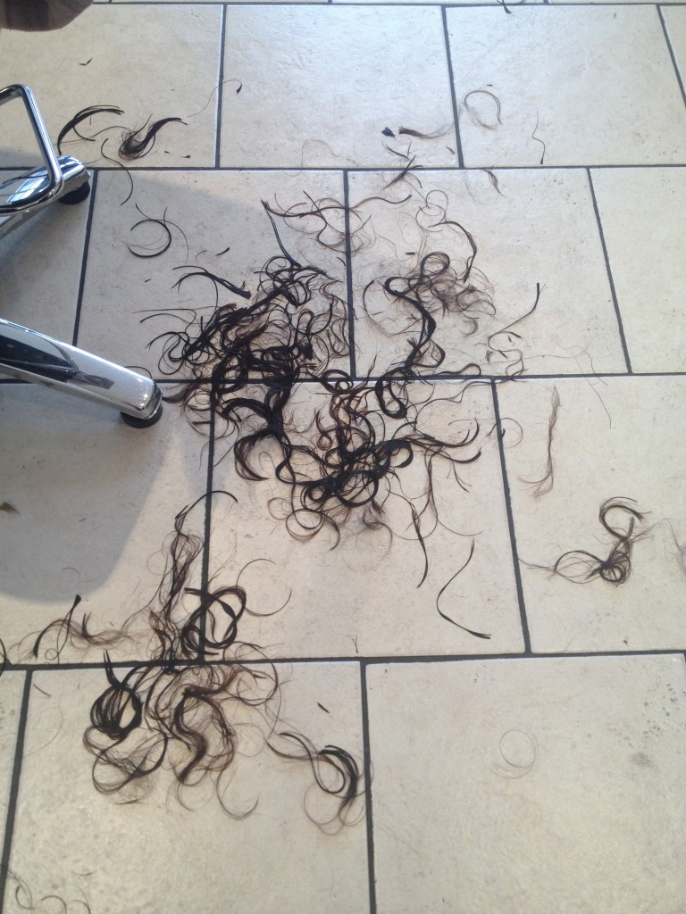 And I was so traumatised by it that I cut all my hair off.