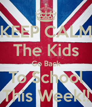 keep calm kids back to school