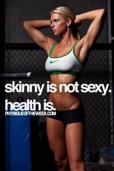 skinny is not strong health is