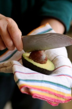 This is how I DIDN'T cut the avocado
